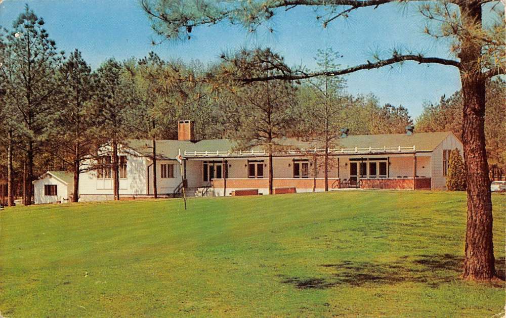 Fort Lee Virginia Golf Course Club House Exterior Vintage Postcard