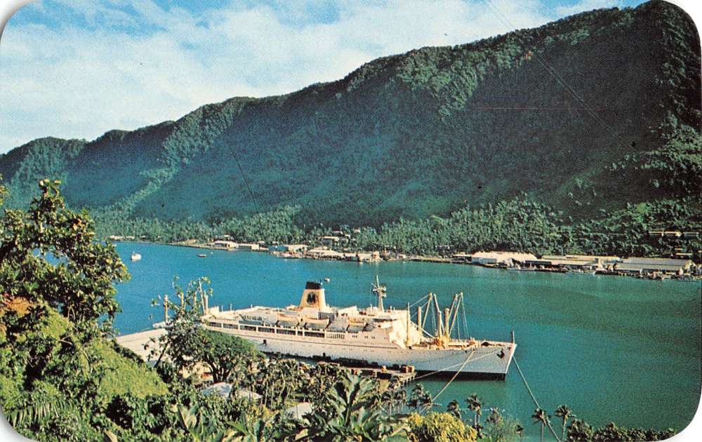 Honolulu Hawaii Pago Pago Harbor Scenic Vintage Postcard K30069 | eBay