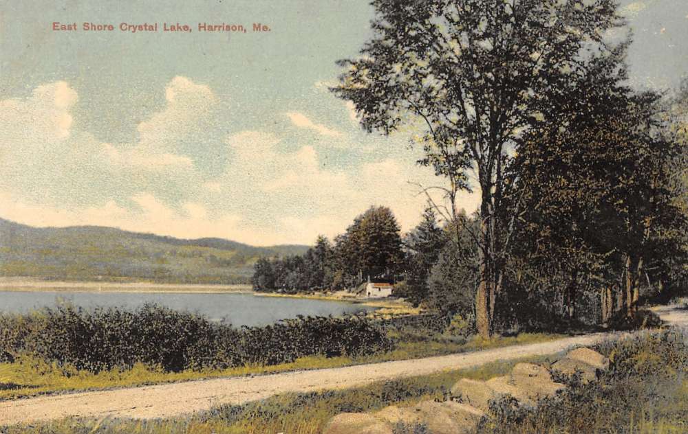 Harrison Maine East Shore Crystal Lake Scenic View Antique Postcard ...