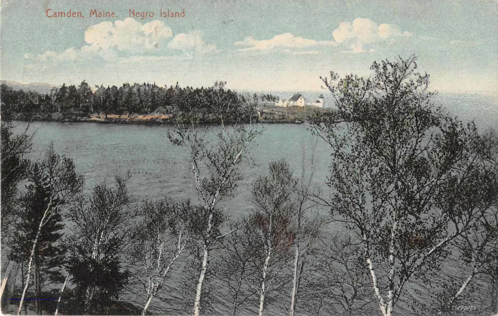 Camden Maine Negro Island Antique Postcard J53296 