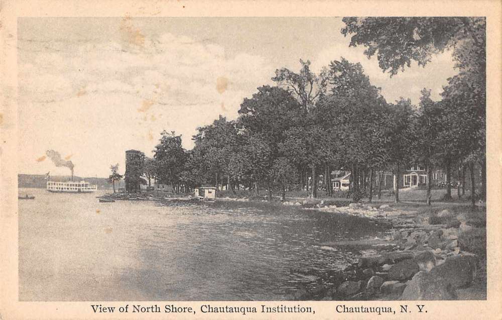 Chautauqua New York north shore Chautauqua Institution antique pc ...