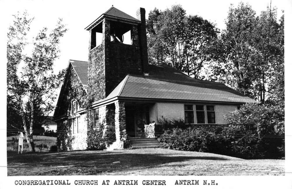 Antrim New Hampshire Congregational Church Real Photo Antique Postcard K45599 eBay