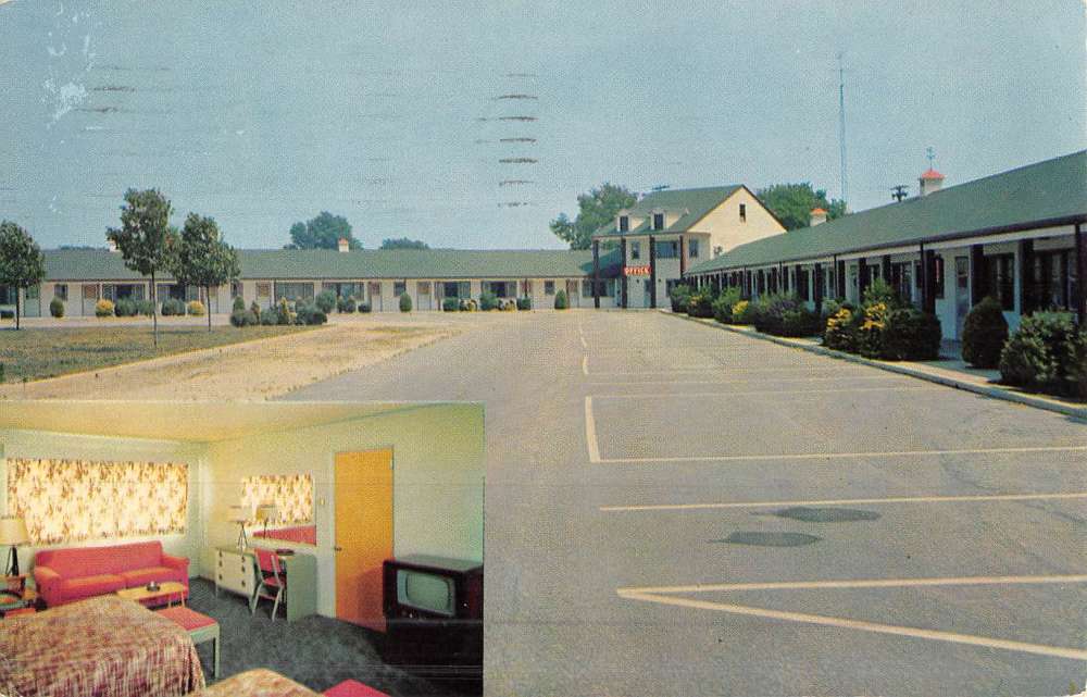 Pleasantville New Jersey Sherrys Motel Street View Vintage Postcard K50194