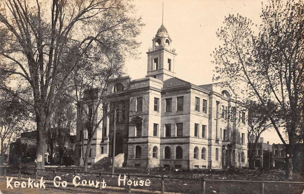 Keokuk Iowa Court House Real Photo Antique Postcard K55488 | eBay