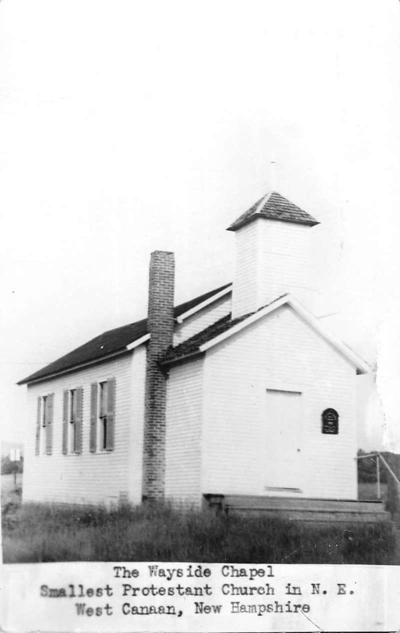 West Canaan New Hampshire Wayside Chapel Real Photo Antique