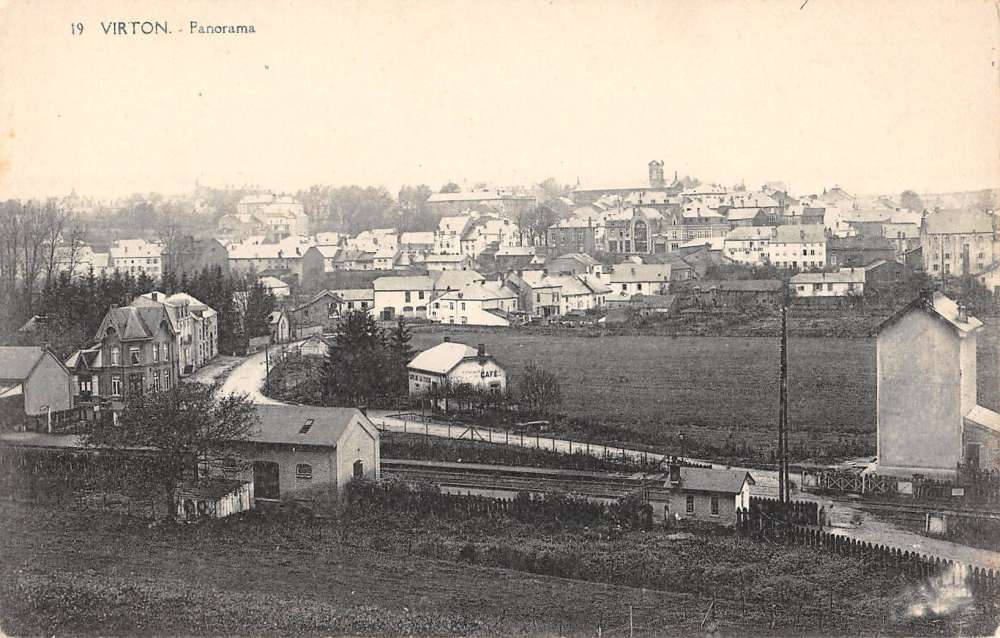 Virton Belgium Birdseye View Of City Antique Postcard K62884 | eBay