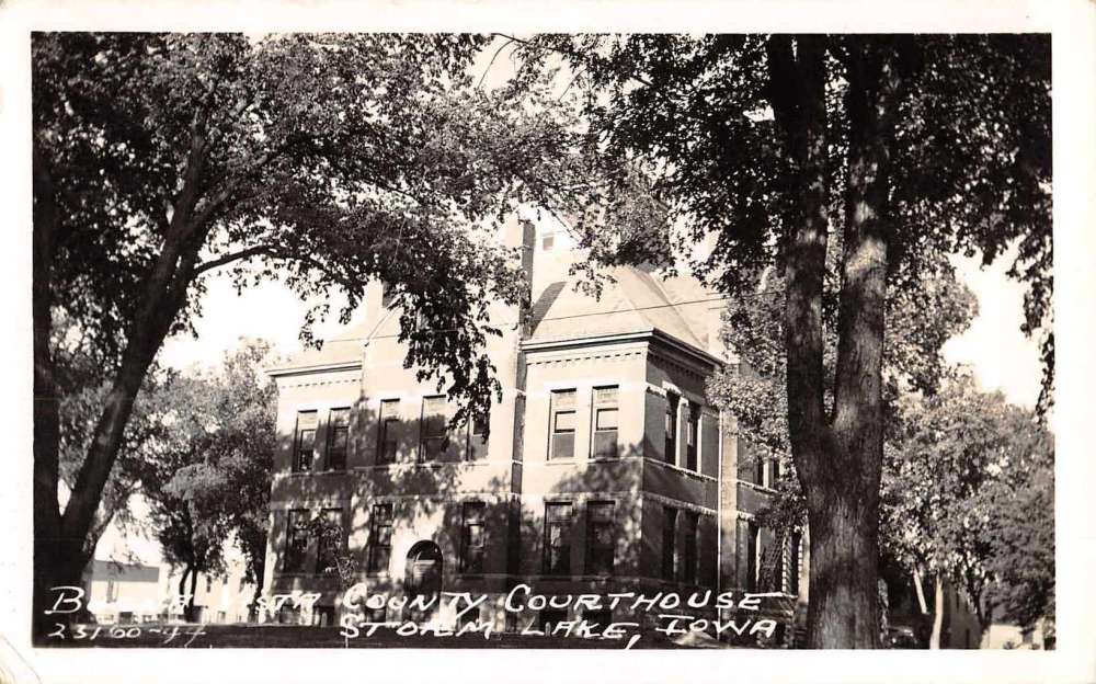 Storm Lake Iowa Court House Real Photo Antique Postcard K72680 | eBay