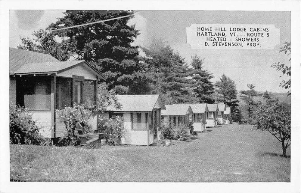 Hartland Vermont Hom Hill Lodge Cabins Street View Antique