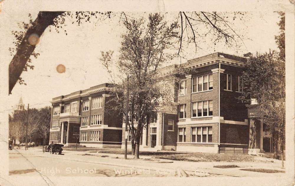 Winfield Kansas High School Real Photo Antique Postcard K96356 | eBay