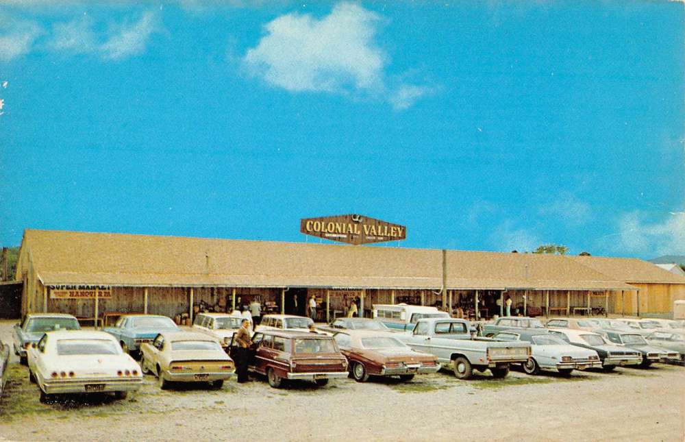 Menges Mills Pennsylvania Colonial Valley Flea Market Vintage Postcard K96899