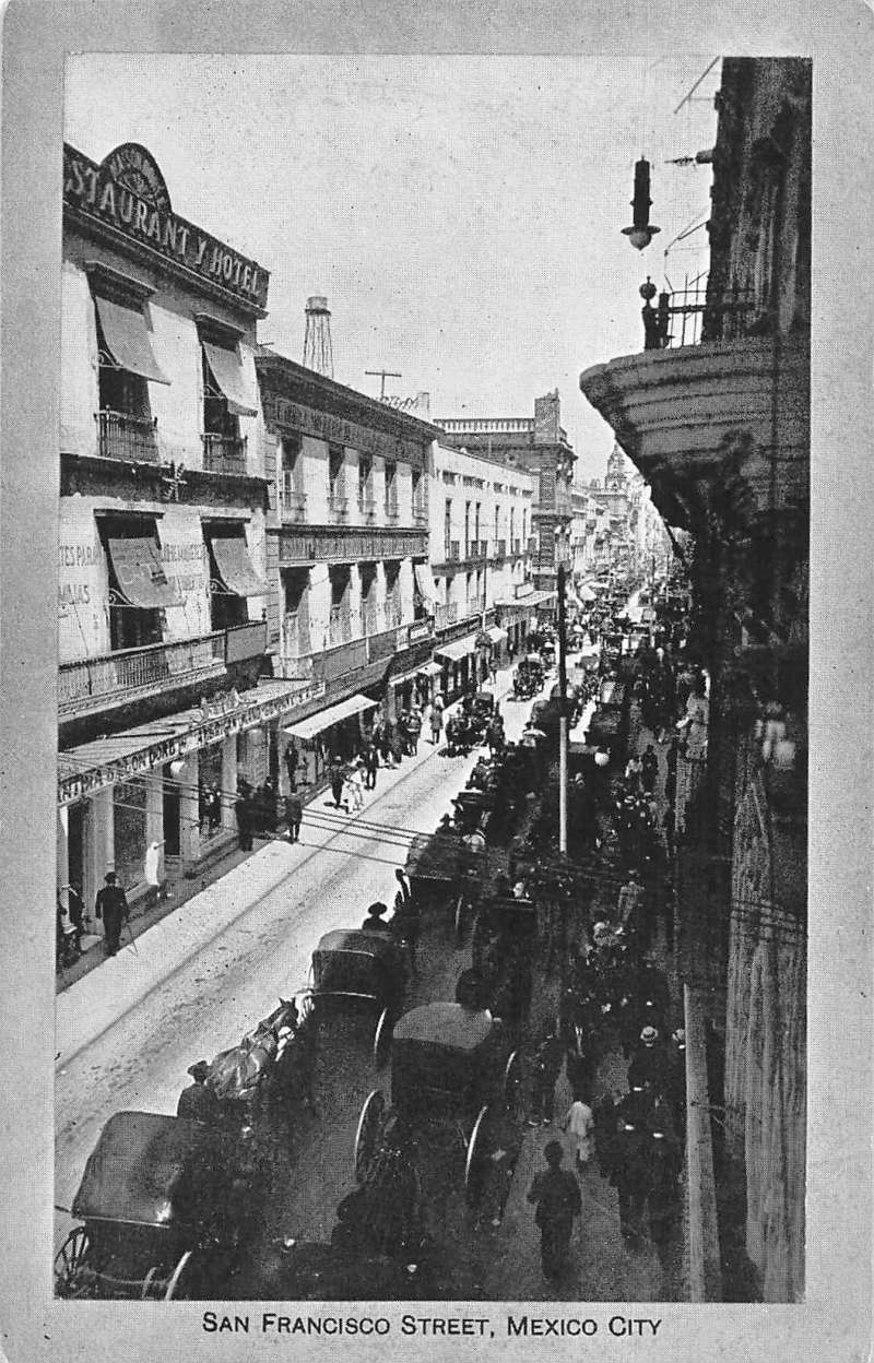 Mexico City Mexico San Francisco Street Antique Postcard J Ebay