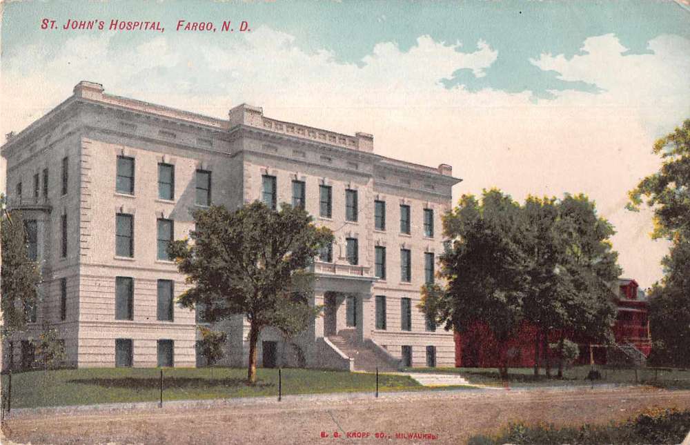 Fargo North Dakota St John's Hospital Vintage Postcard JH230847 | eBay