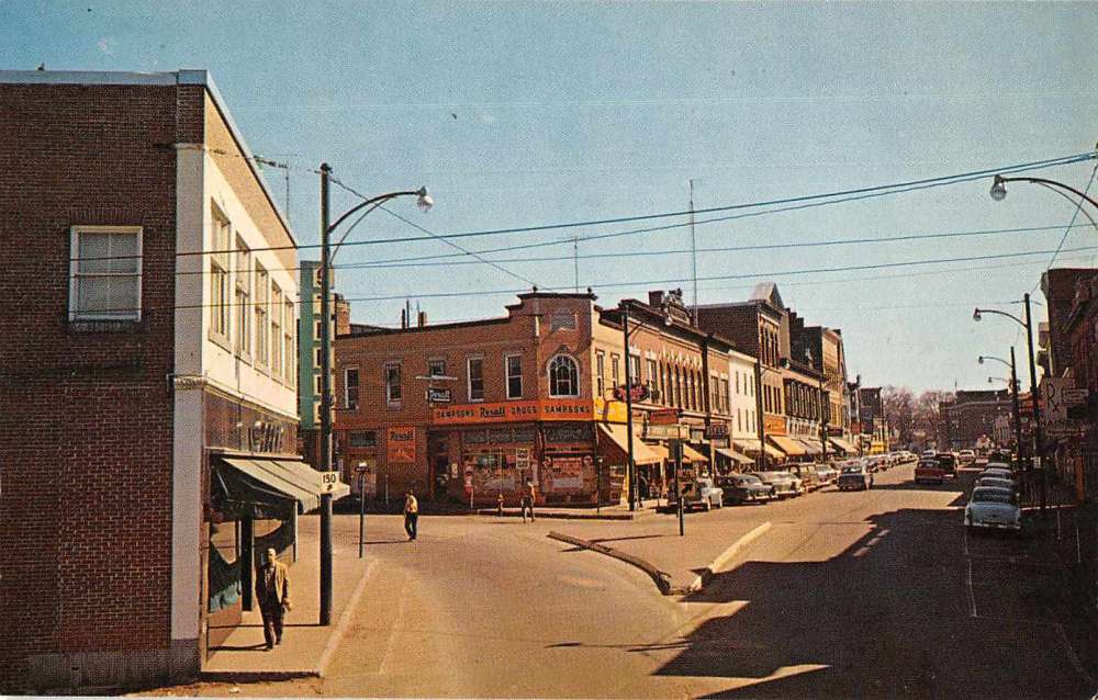 Skowhegan Maine Water Street Vintage Postcard AA9390 | eBay