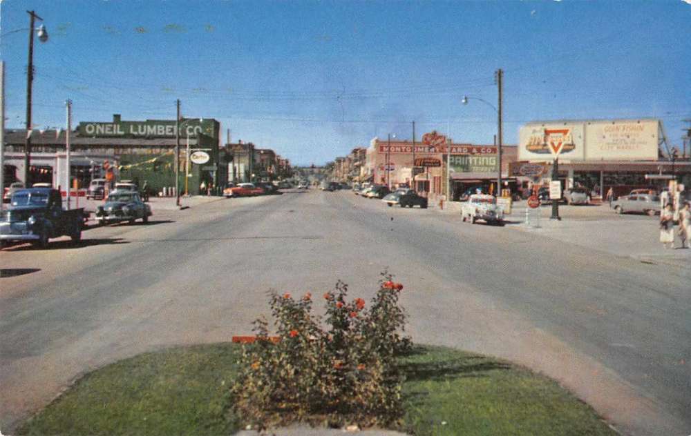 Kalispell Montana Street Scene Vintage Postcard AA10029 | EBay