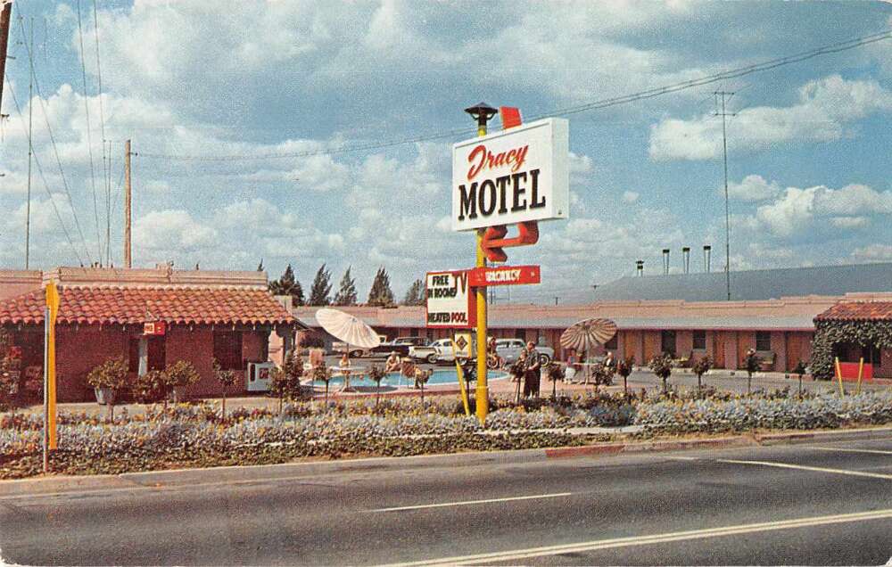 Tracy California Tracy Motel Swimming Pool Vintage ...