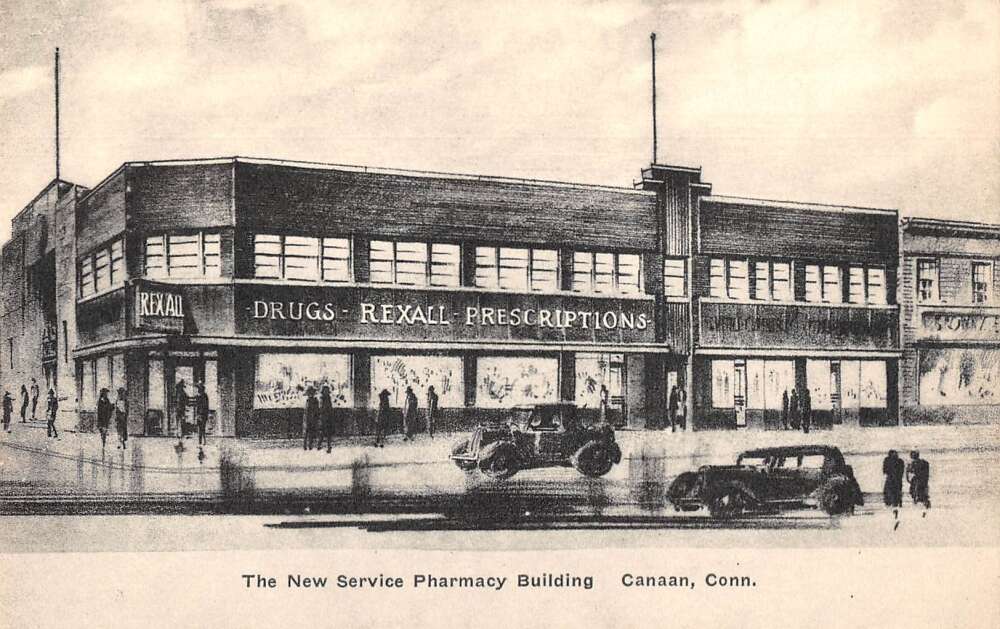 Canaan Connecticut Rexall Drug Store Pharmacy Vintage Postcard AA16560 ...