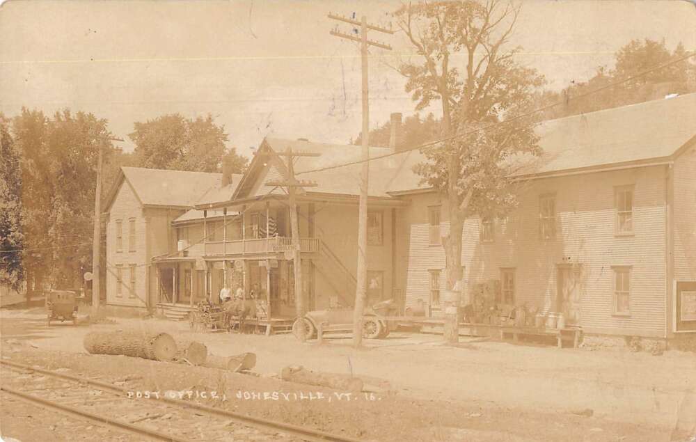 Jonesville Vermont Post Office Real Photo Vintage Postcard AA25740 | eBay