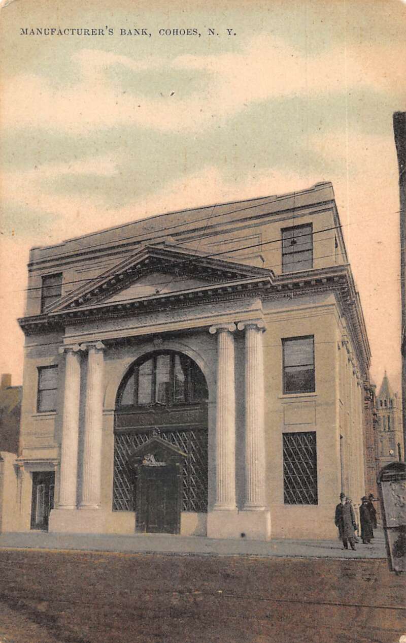 Cohoes New York Manufacturer's Bank Vintage Postcard AA26747 eBay