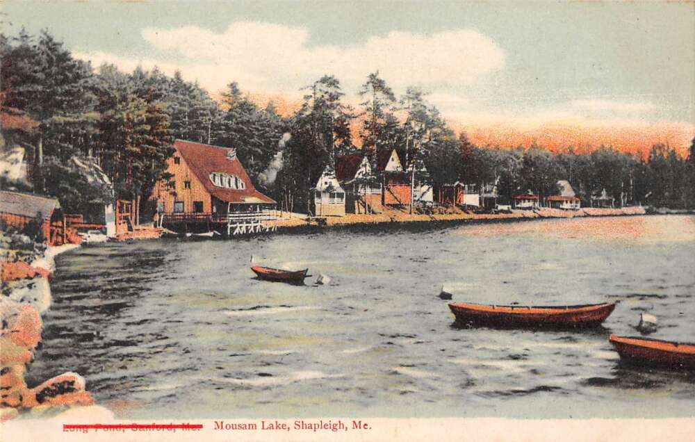 Shapleigh Maine Mousam Lake Waterfront Scenic View Postcard AA44459 eBay