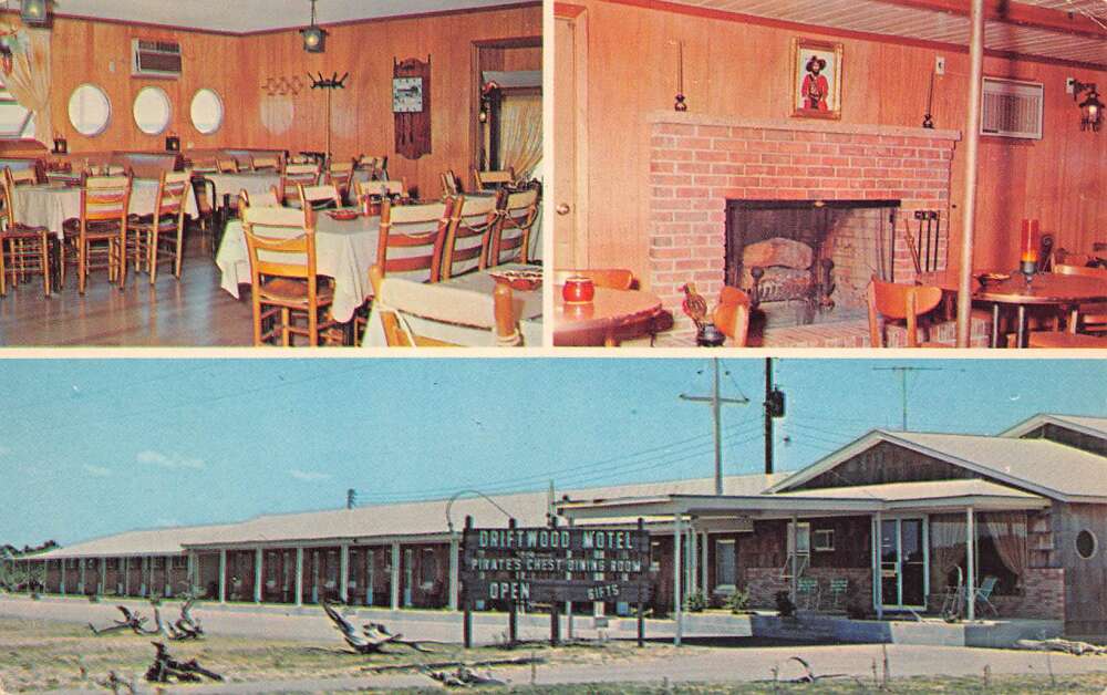 Cedar Island North Carolina Driftwood Motel & Pirate's Chest Dining Room PCU13111