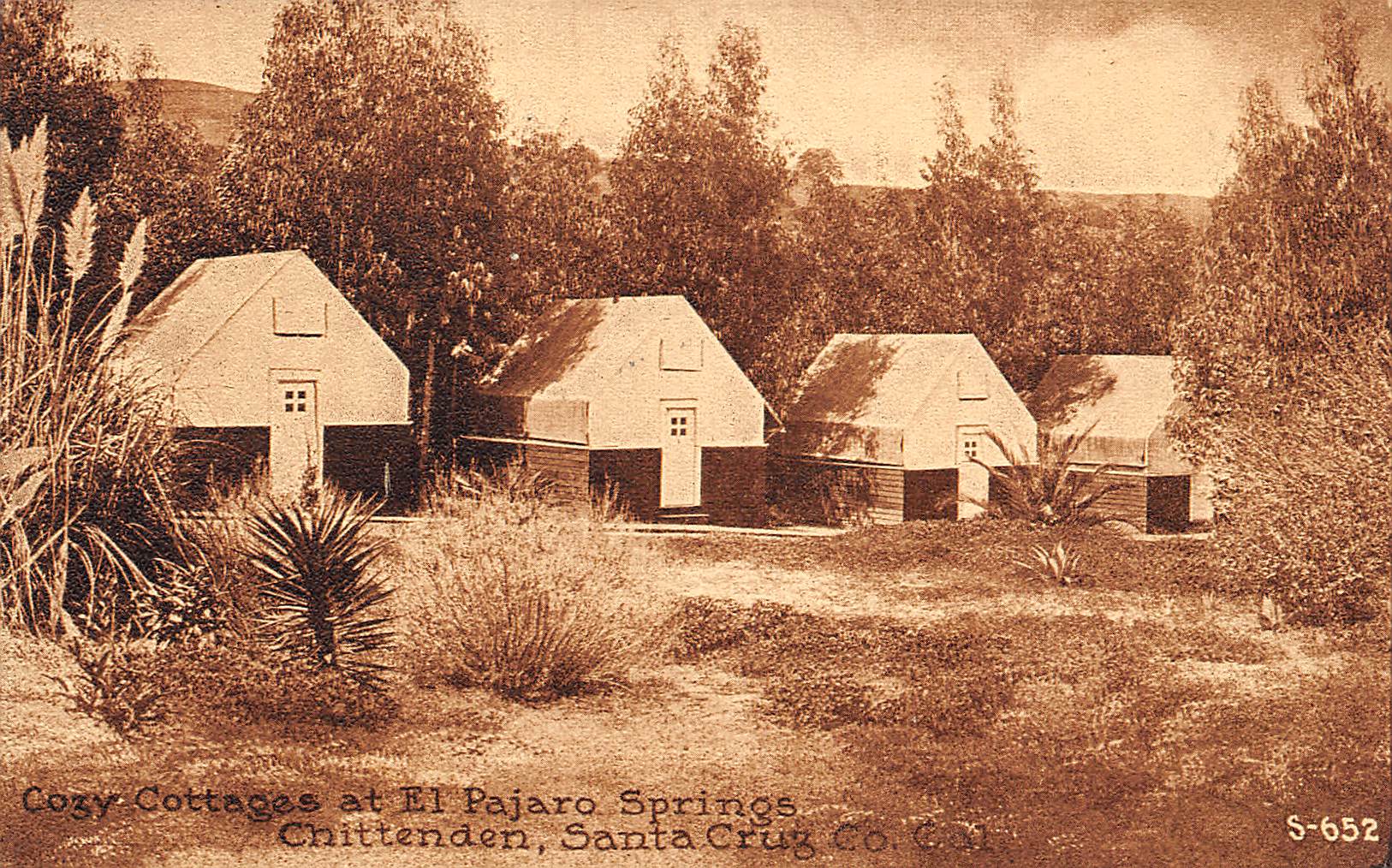 Chittenden California Cozy Cottages at El Pajaro Springs, Vintage PC U19295